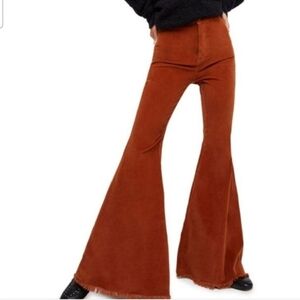 Free People Terracotta Flare Pants